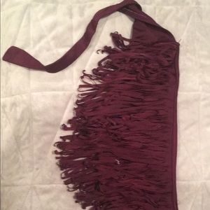 Garnet bathing suit top